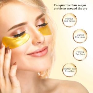 ANTI-AGING 24K GOLD & COLLAGEN EYE MASK -- MẶT NẠ MẮT VÀNG & COLLAGEN -  DiemChau USA