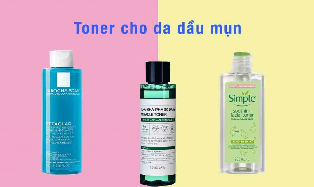 toner cho da dầu mụn nhạy cảm