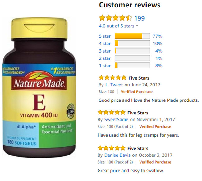 Viên uống vitamin E Kirkland 400 IU